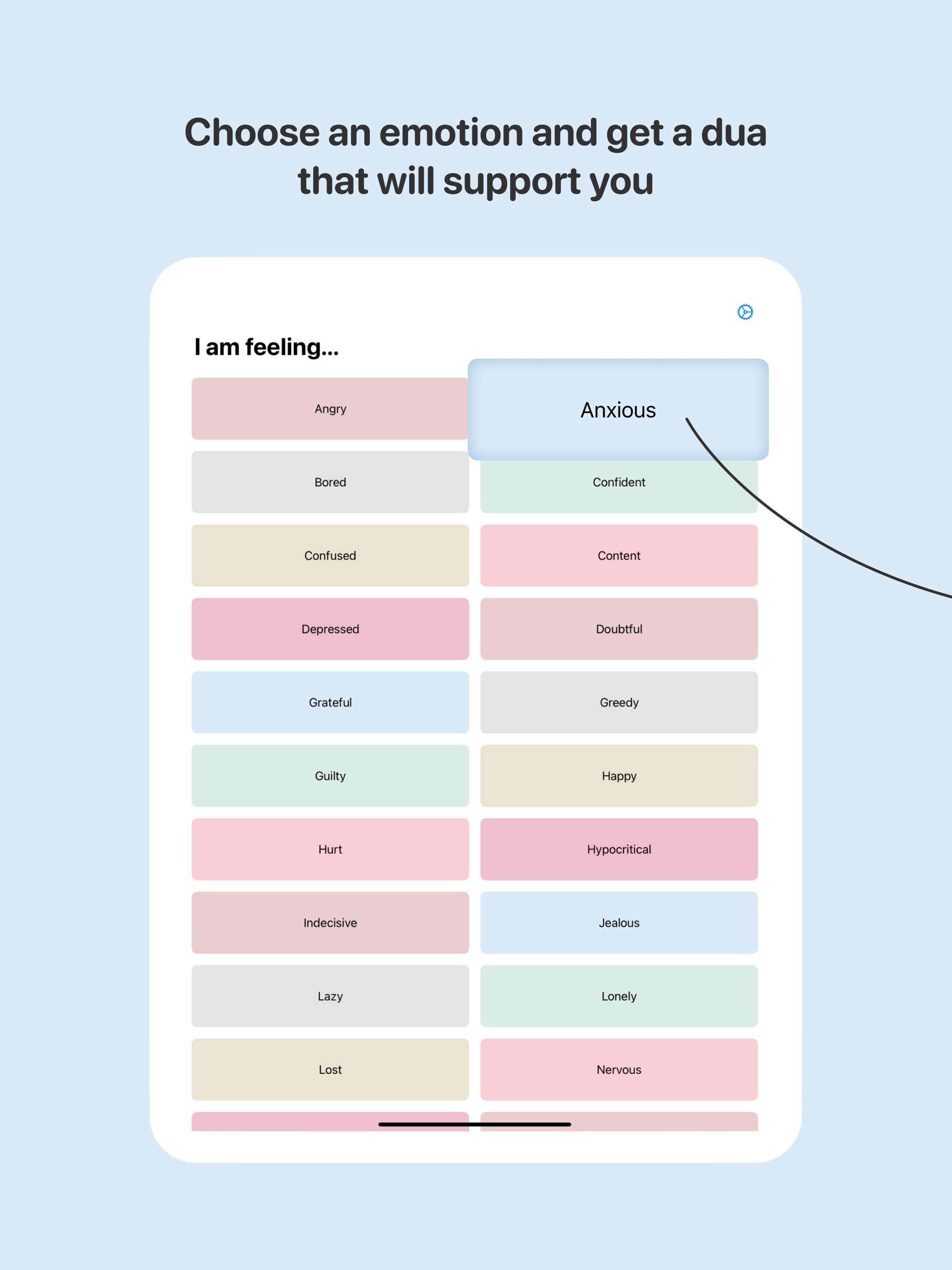 Dua App: Emotion-based