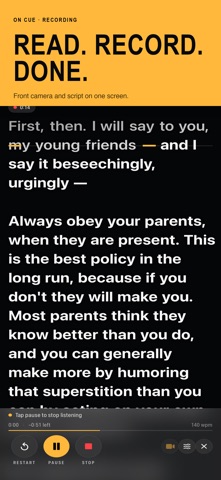 On Cue Teleprompter Screenshot 2 of 5