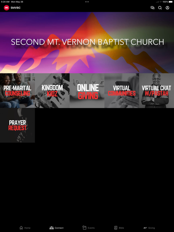 SMV Church iPad screenshot