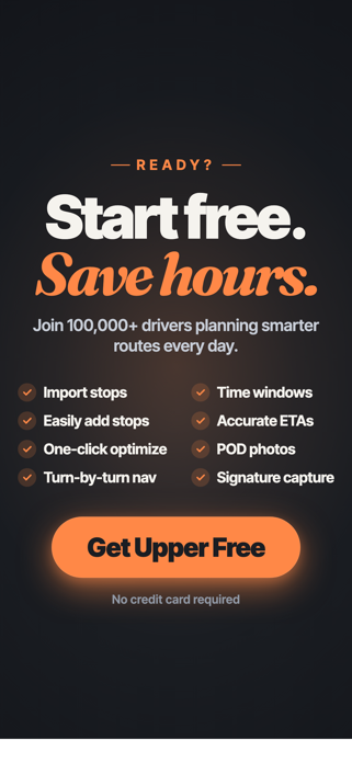 Upper: Delivery Route Planner Screenshot 10 of 10