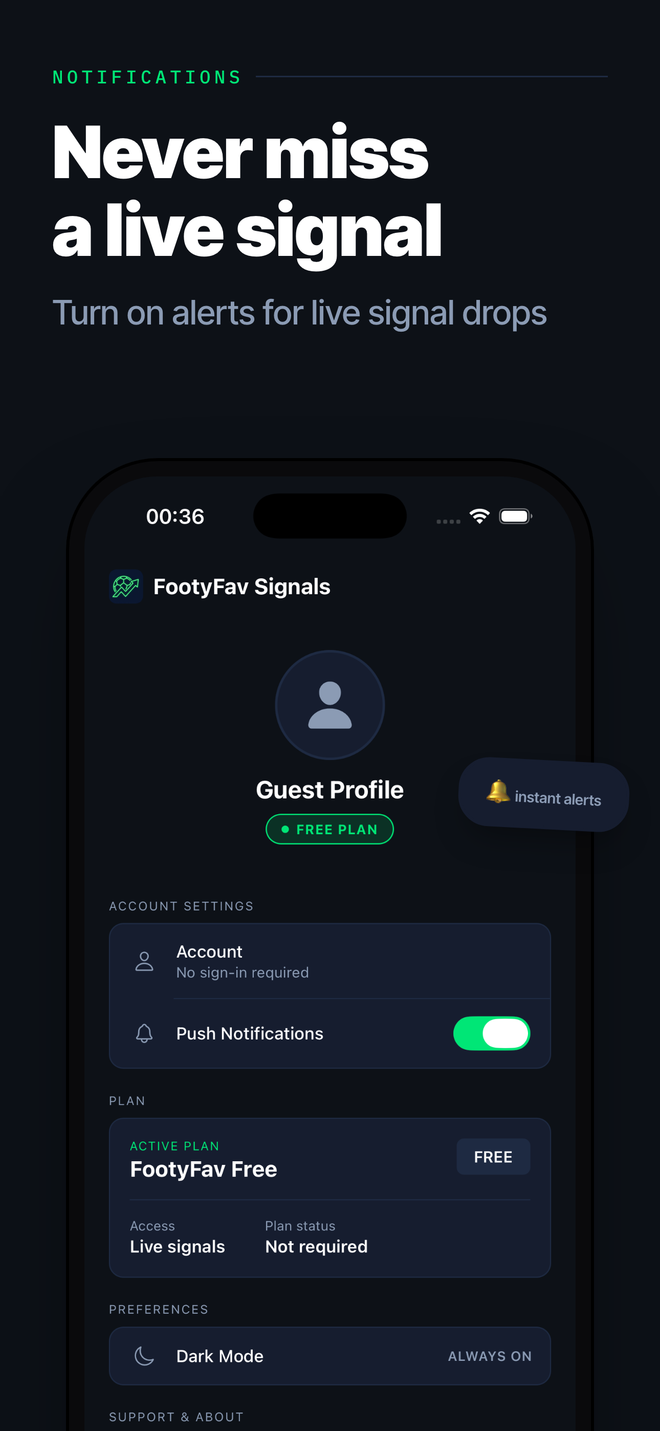 FootyFav Signals screenshot 4