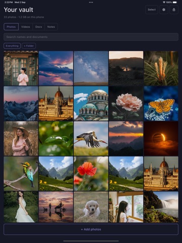 Lockr Vault - Hide Photo,Video iPad screenshot