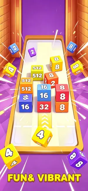 Neon Merge 2048 screenshot 1