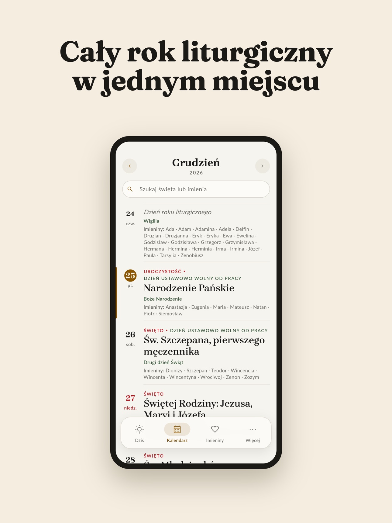 Screenshot 8 of Dzionek: imieniny i święta