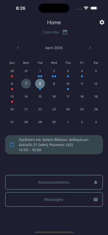eClass Notifier screenshot