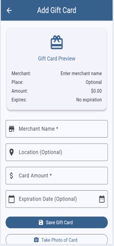 IYN - Gift Card Manager Screenshot 2 of 3