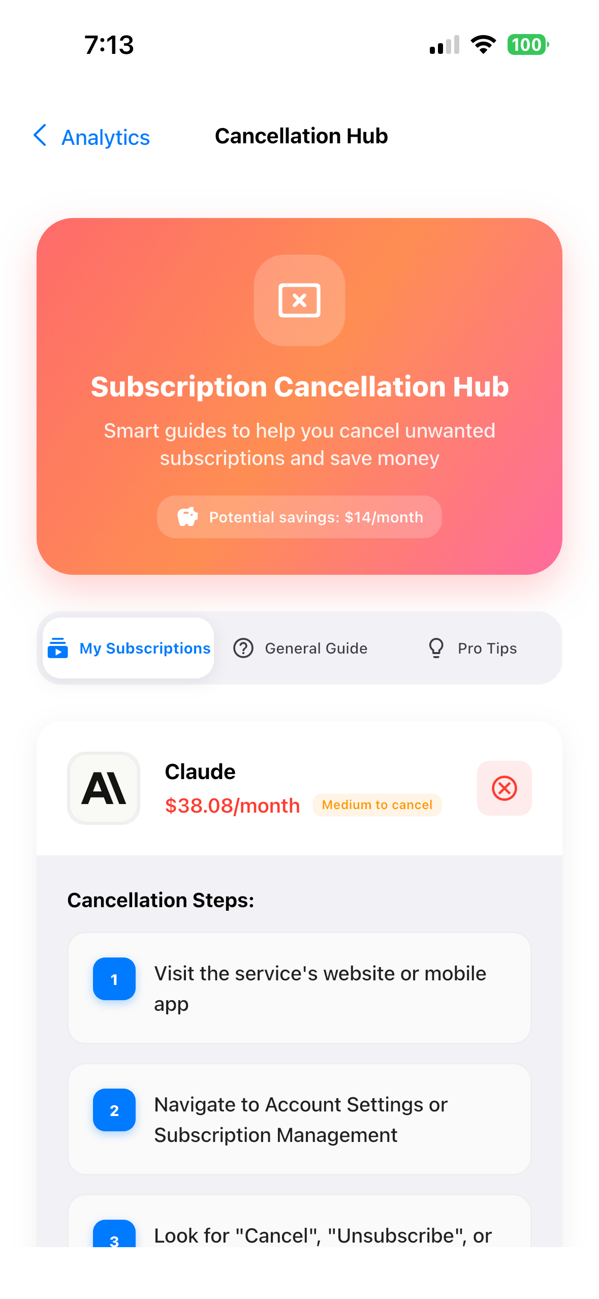 Notify - Subscription Tracker