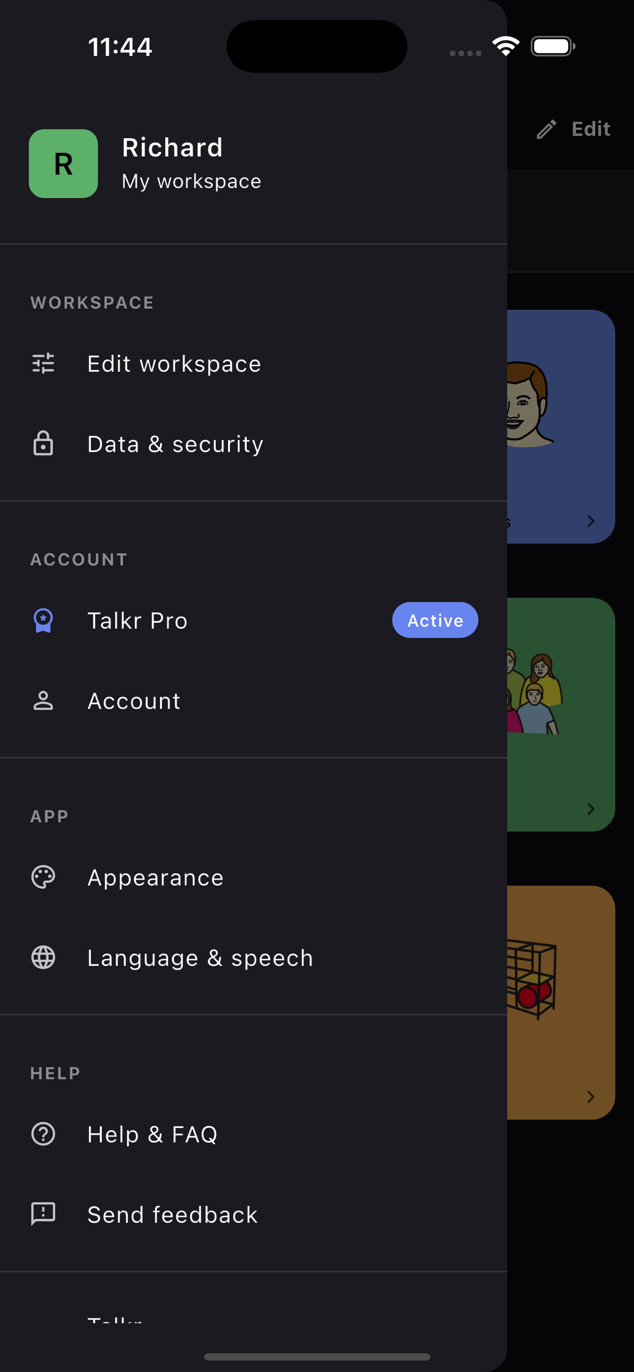 Talkr AAC Speech App