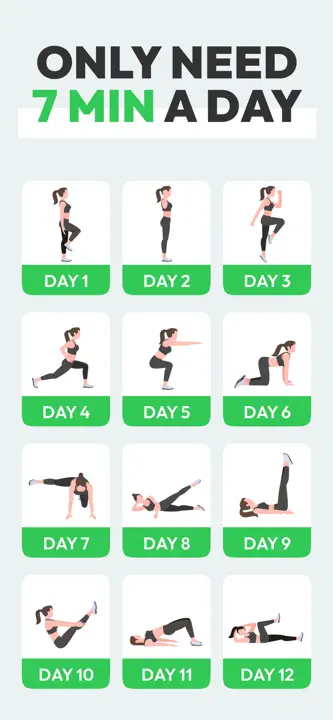 7 Minute Workout: Exercise App : capture d’écran 1 sur 9