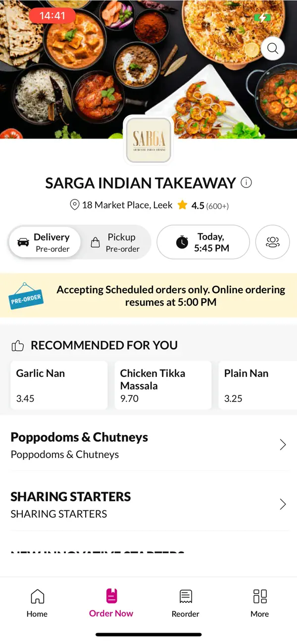 Screenshot #2 pour SARGA INDIAN TAKEAWAY
