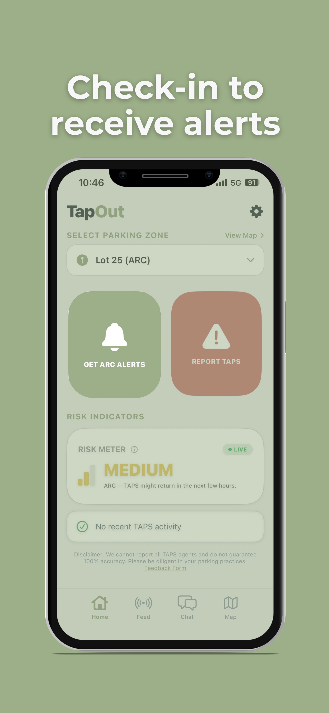 TapOut: Parking Alerts