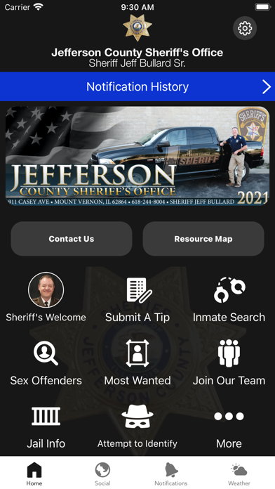 Jefferson County Sheriff IL Screenshot