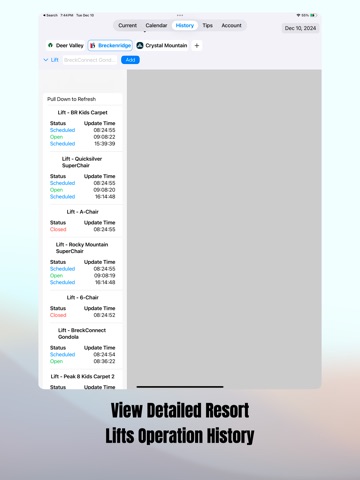 LiftAlert iPad screenshot