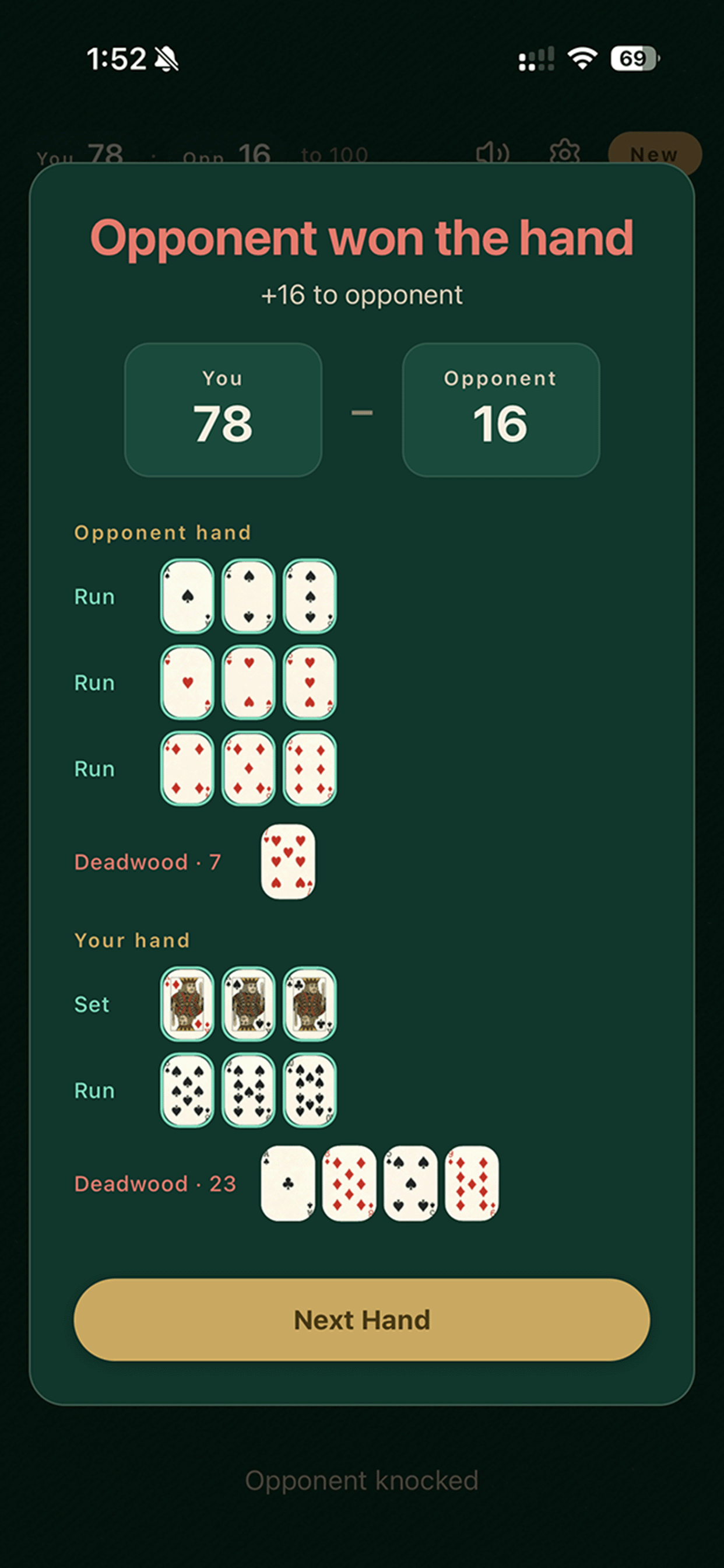 Just Gin Rummy Game