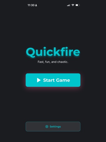 Quickfire Party Game iPad screenshot