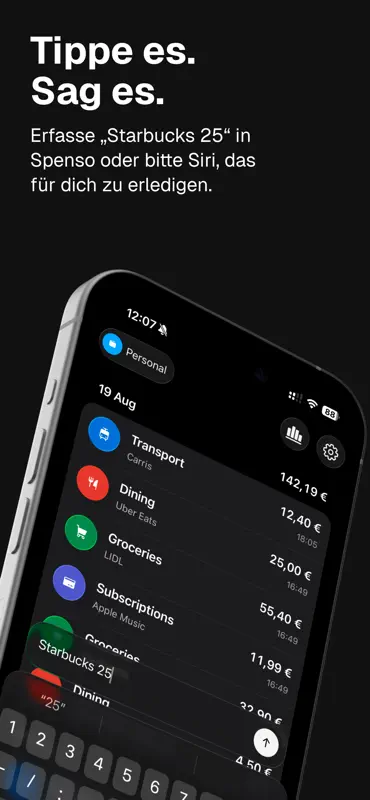 Spenso: Ausgaben-Tracker screenshot 1 of 8