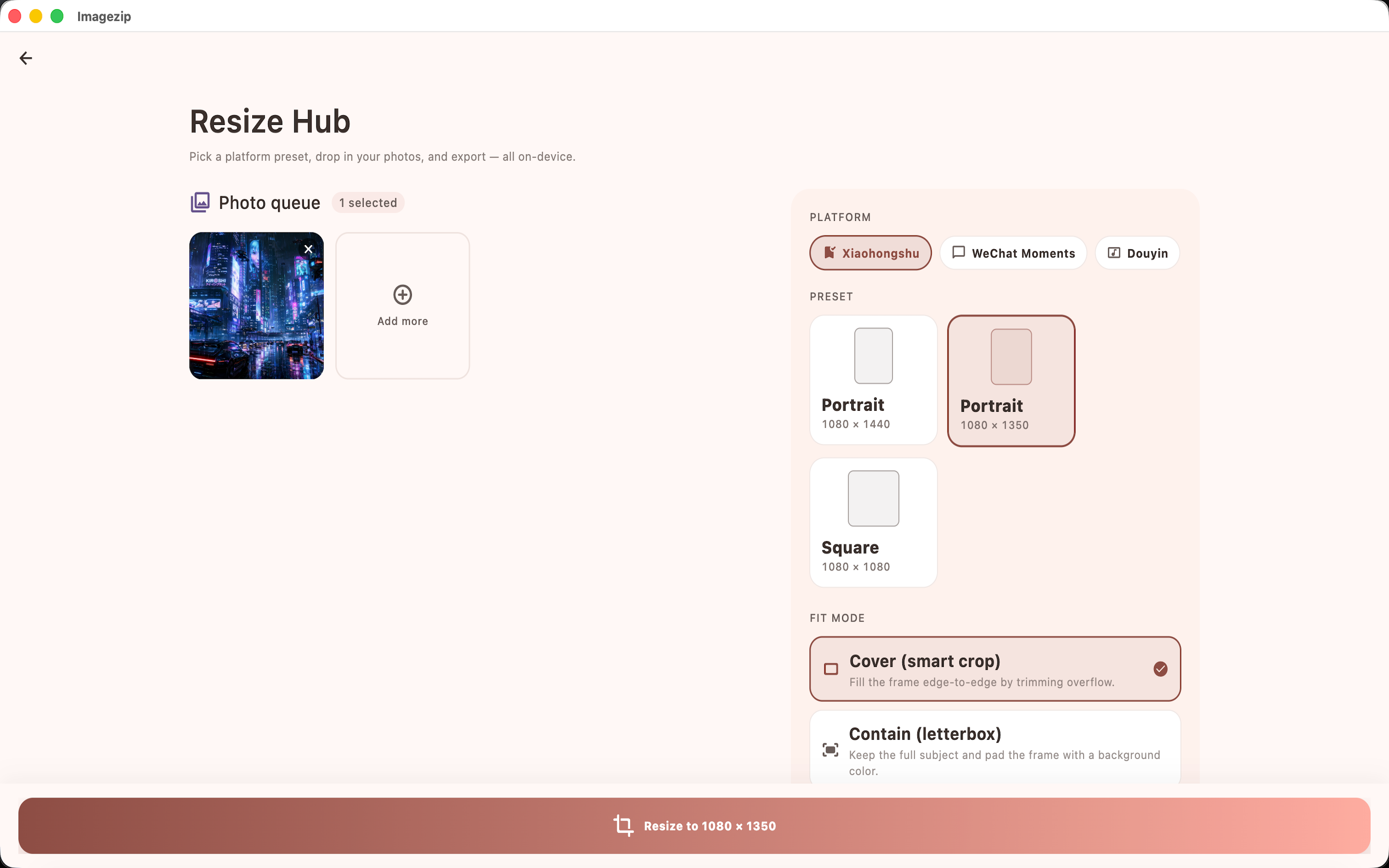 ImageZip: Creative Studio