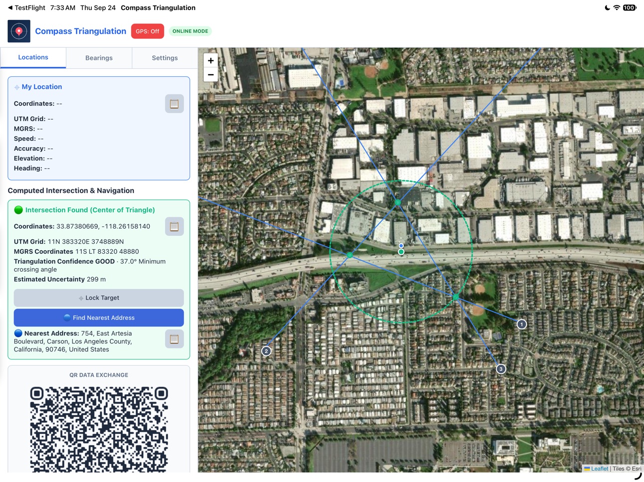 Screenshot 5 of Compass Triangulation