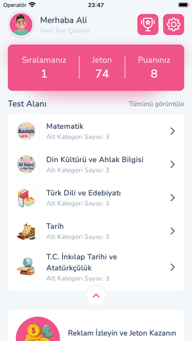 Açık Lise Testleri Screenshot