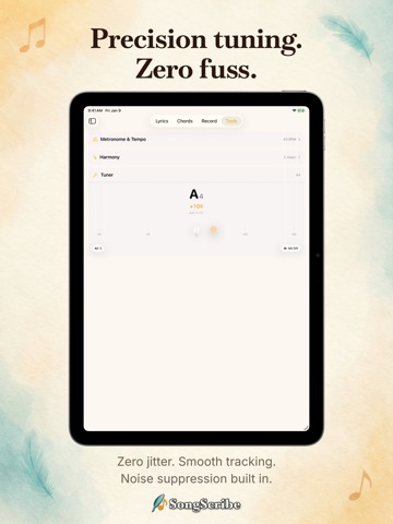 SongScribe iPad screenshot