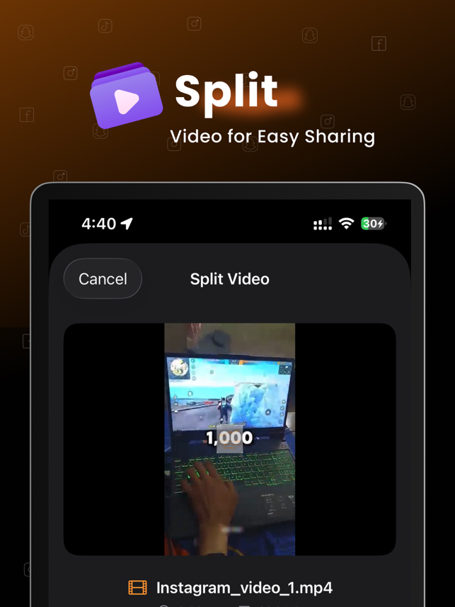 Blaze Video Downloader & Split Screenshot