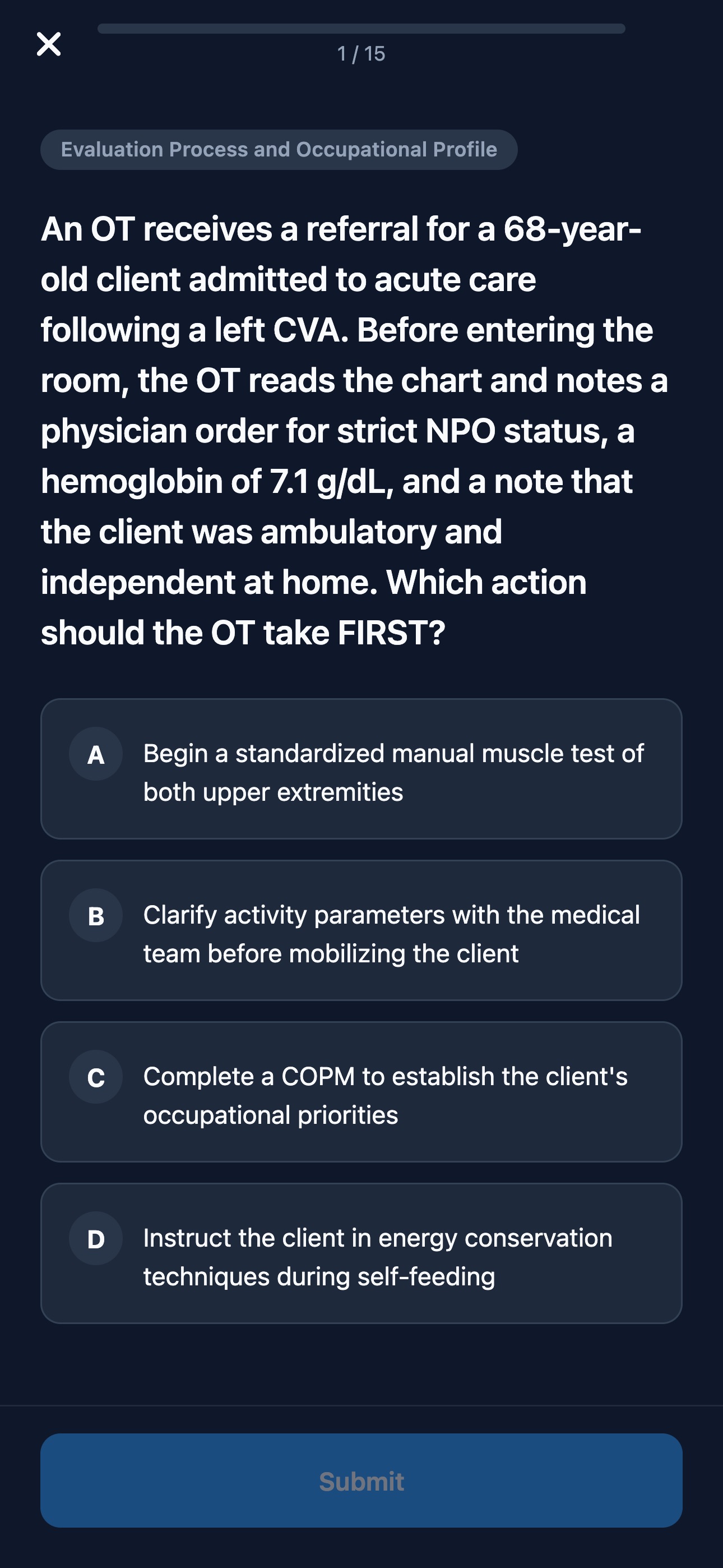 Screenshot 3 of NBCOT OTR Exam Prep