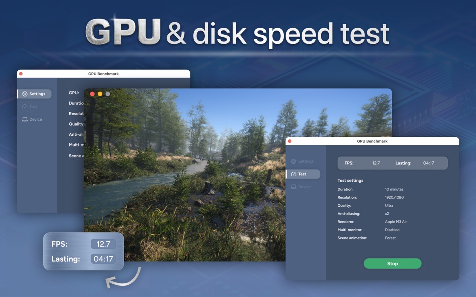 #1. GPU Benchmark: System Test (macOS) 게시자: Any Case Solutions