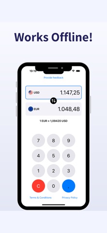 Euro to Dollar Converter screenshot