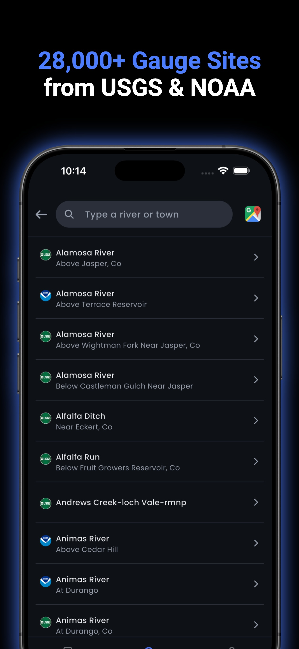 Riffle: River Levels & Weather
