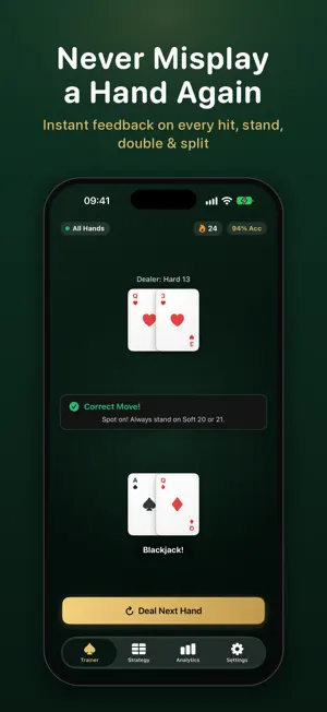 Vegas Blackjack Trainer screenshot 1