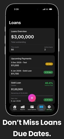 Spensio: Track Bills & Loans screenshot