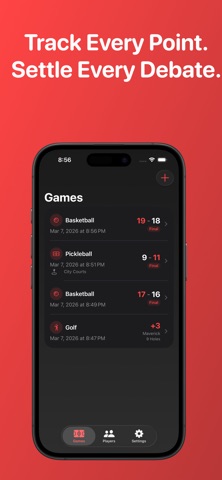 Rec: Pickup Game Tracker screenshot