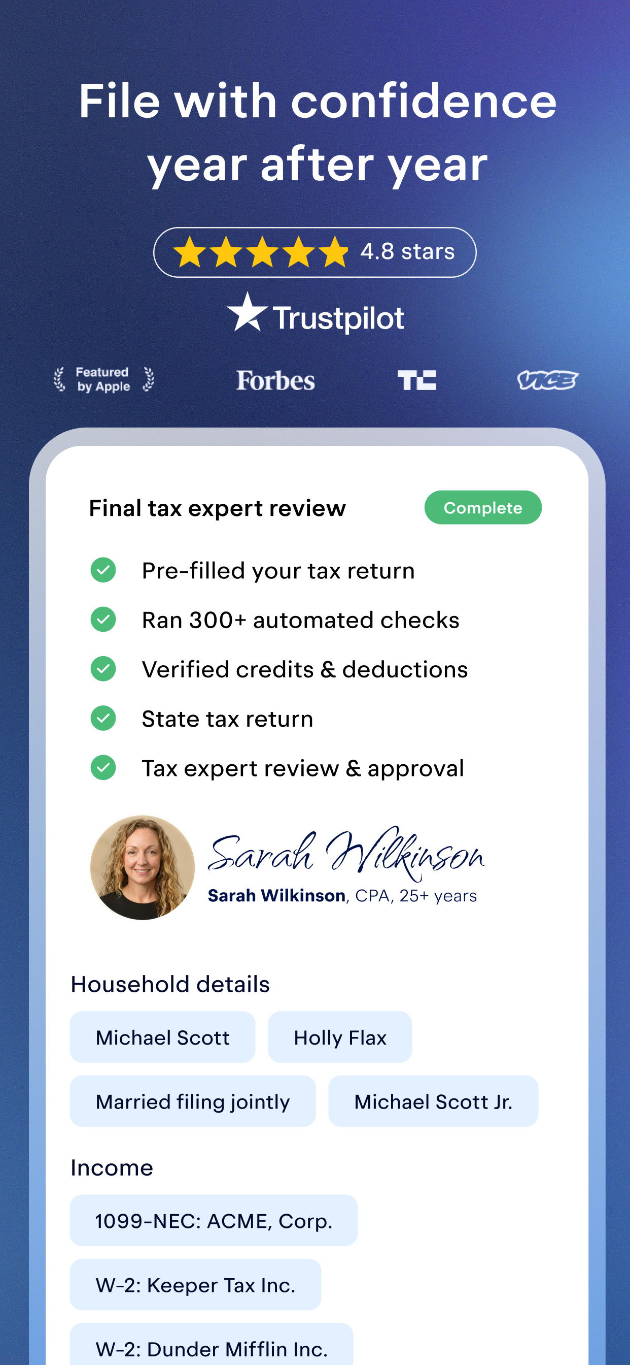 Keeper: Tax Filing & Expenses