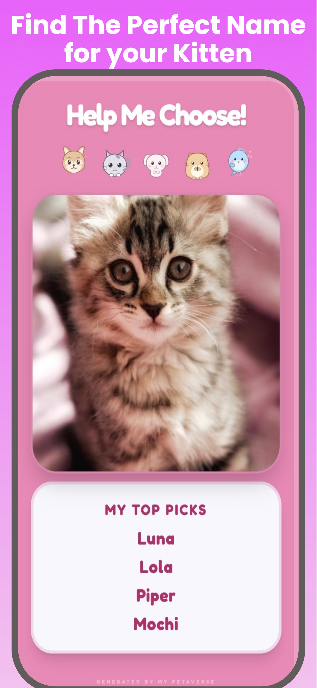 My PetaVerse: Pet Names screenshot 2