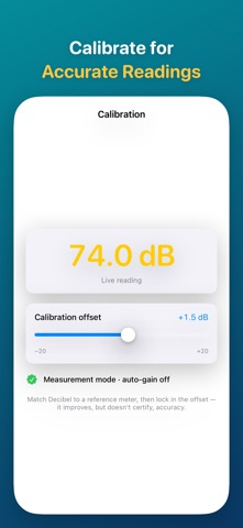 Decibel: Noise & Sound Meter Screenshot 5 of 6