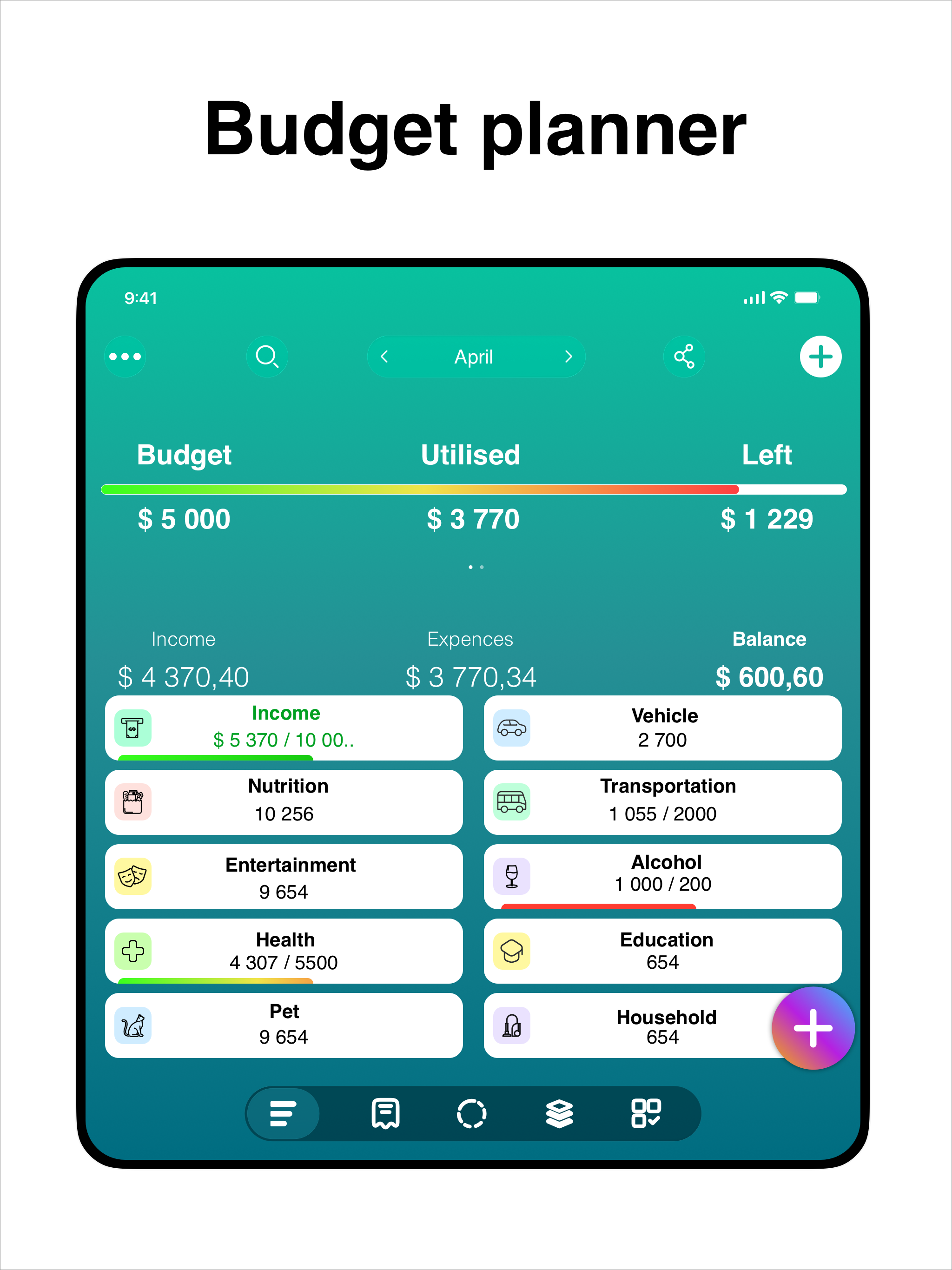 Budget: Expense Tracker app
