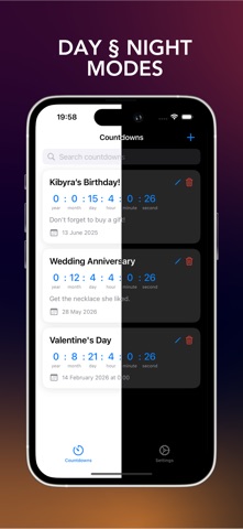 Countdown: Events & Timer Screenshot 4 of 6