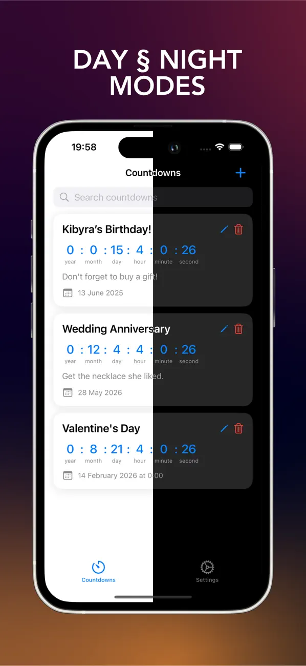 #4. Countdown: Events & Timer (iOS) Ved: Ugur Kadir Karahan