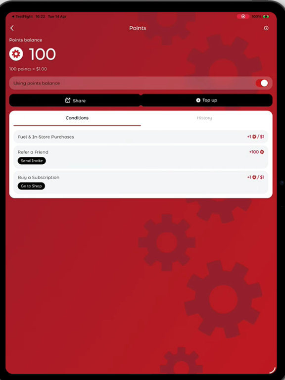 App screenshot