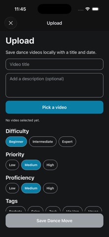 DanceReel screenshot