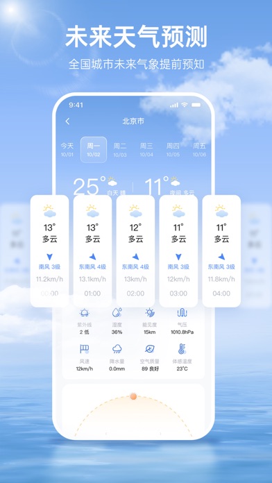 天气预报：精准预报未来气象变化のおすすめ画像1