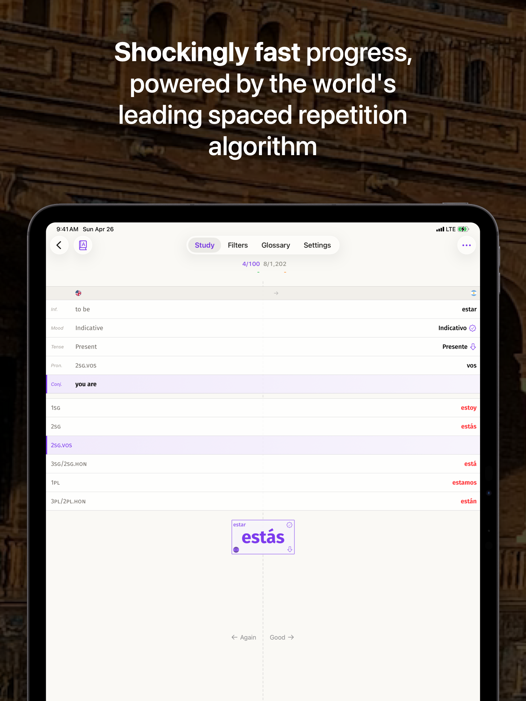 Flex Spanish Verb Conjugator