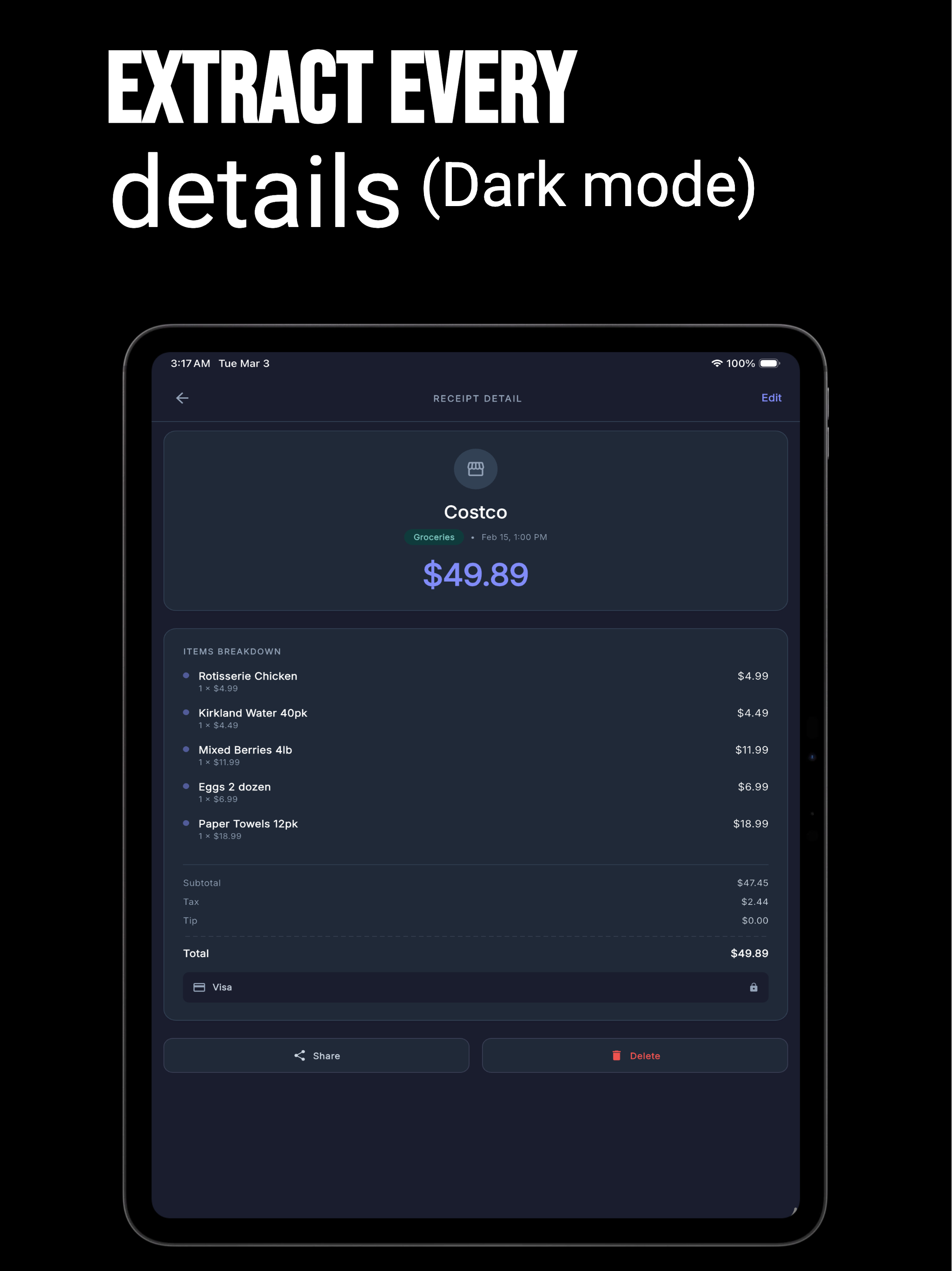 Snap Receipt: Expense Tracker