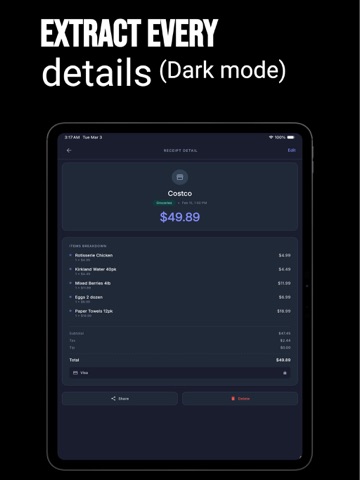Snap Receipt: Expense Tracker iPad screenshot