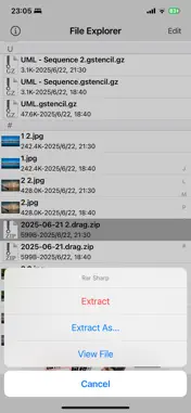 Rar Sharp screenshot 1