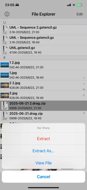 Rar Sharp screenshot 1