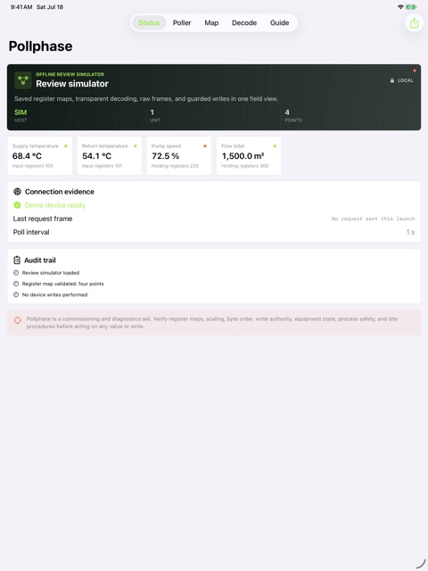 Pollphase: Modbus Field screenshot 2