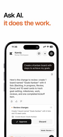 Kanvly: AI Workspace & Tasks Screenshot 2 of 7