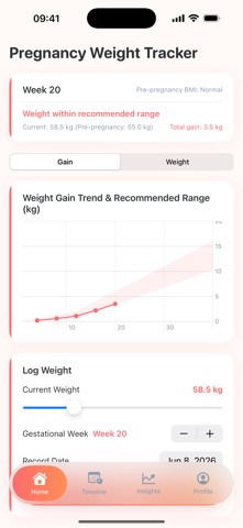 BumpWeight - Weight Tracker Screenshot 1 of 4