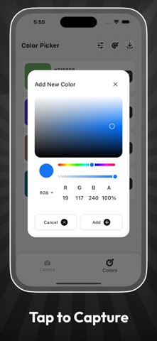 Color Grab (color detection) iPhone screenshot